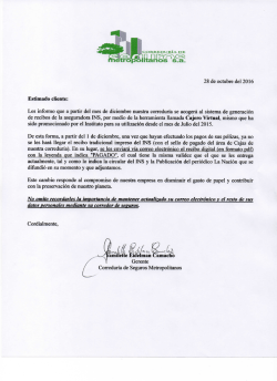 Nuevos Recibos Digitales del INS