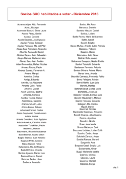 Socios SUC habilitados a votar