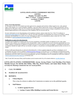 111416 Agenda - City of Loveland