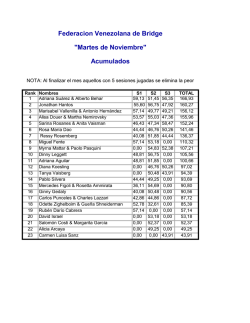Torneo premiado de los Martes