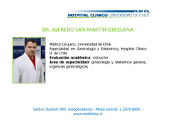 Dr. Alfredo San Mart&iacute;n Orellana - Hospital Cl&iacute;nico Universidad de
