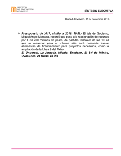 S&iacute;ntesis Ejecutiva