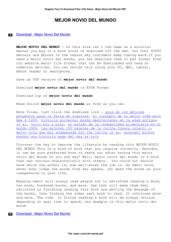 Mejor Novio Del Mundo