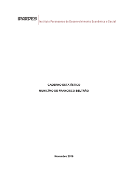 caderno estat&iacute;stico munic&iacute;pio de francisco beltr&atilde;o