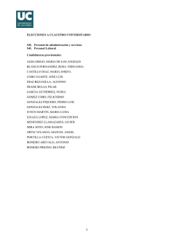 ELECCIONES A CLAUSTRO UNIVERSITARIO