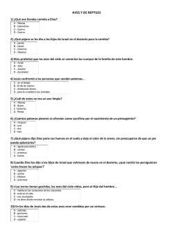 aves y de reptiles