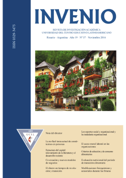 Revista Invenio N&deg; 37
