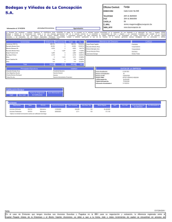 Bodegas y Vi&ntilde;edos de La Concepci&oacute;n SA