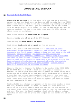 Donde Esta El Sr Spock