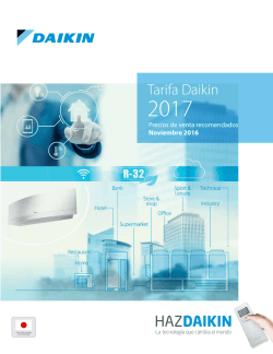 Tarifa Daikin