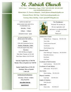 Bulletin - Catholic Printery