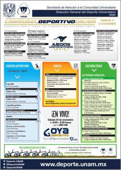 &iexcl;EN VIVO! - Direcci&oacute;n General de Actividades Deportivas y