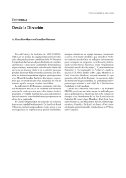 Vox Pedi&frasl;trica -112p negro - Sociedad de Pediatr&iacute;a de Andaluc&iacute;a