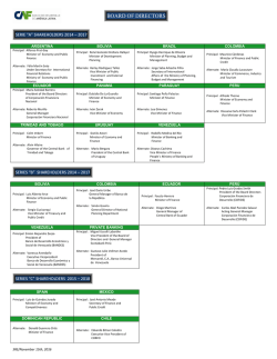 Boards of Directors 2014-2017