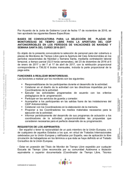 Por Acuerdo de la Junta de Gobierno Local de fecha 17 de