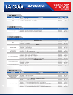 LA GU&Iacute;A - Acdelco