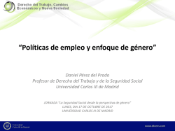 Pol&iacute;ticas de empleo y enfoque de g&eacute;nero - e
