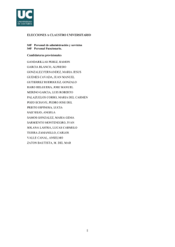 ELECCIONES A CLAUSTRO UNIVERSITARIO