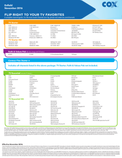 FLIP RIGHT TO YOUR TV FAVORITES