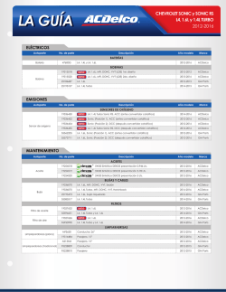LA GU&Iacute;A - Acdelco