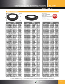 Retenes de caucho de nitrilo para aceite