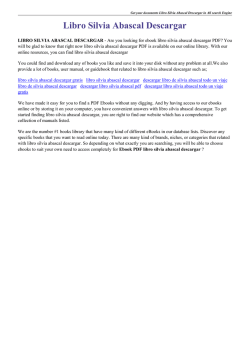 Libro Silvia Abascal Descargar