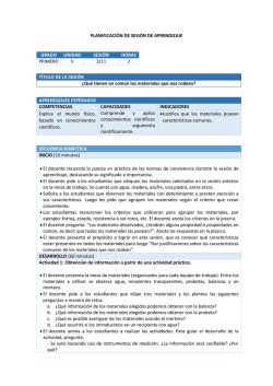 Qu&eacute; tienen en com&uacute;n los materiales que nos rodean?