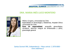 dra. maria in&eacute;s luco montero - Hospital Cl&iacute;nico Universidad de Chile