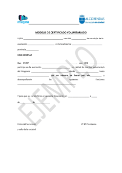 modelo de certificado voluntariado