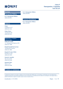 SAN JUAN Emergencias y Urgencias L&iacute;nea F