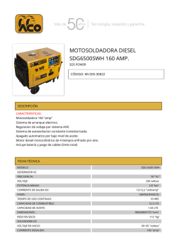 motosoldadora diesel sdg6500swh 160 amp.