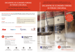 encuentro de econom&iacute;a forense xii f&oacute;rum concursal