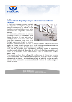 Copiap&oacute;: Fiscal&iacute;a dirige diligencias para aclarar