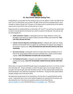 Merry Christmas St. Ann Parish Advent Giving Tree