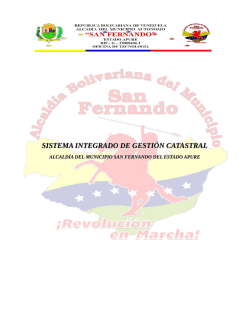 sistema integrado de gesti&oacute;n catastral