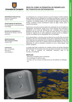 zeolita como alternativa de reemplazo de fosfatos en