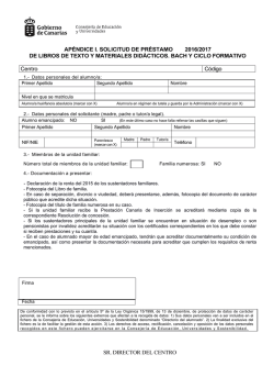 impreso de solicitud