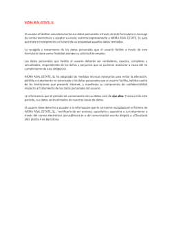 Aviso Legal - Ni&ouml;ra Real Estate