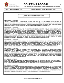 boletin laboral - Junta Local de Conciliaci&oacute;n y Arbitraje del Valle de