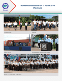 Honremos los ideales de la Revoluci&oacute;n Mexicana