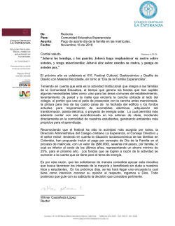 Circ. XVI Festival Dia De La Familia