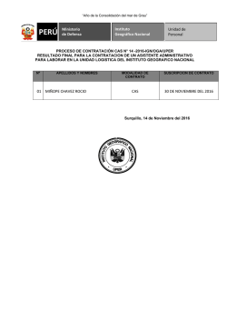 Ministerio de Defensa Instituto Geogr&aacute;fico Nacional Unidad de