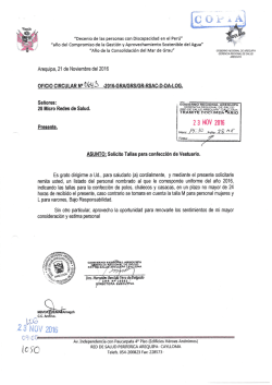 oficio 643-2016 - Red de Salud Arequipa Caylloma