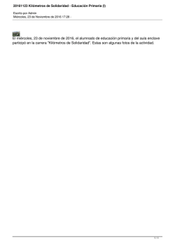 20161123 Kil&oacute;metros de Solidaridad
