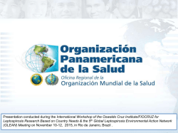 Presentation conducted during the International