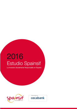 La inversi&oacute;n socialmente responsable en Espa&ntilde;a