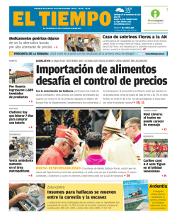 Importaci&oacute;n de alimentos desaf&iacute;a el control de precios