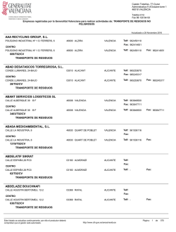 aaa recycling group, sl abad desatascos torregrosa, sl abant