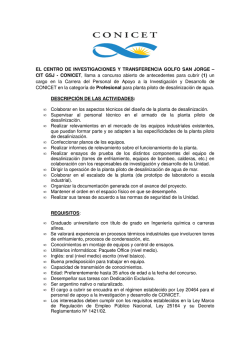 CIT GOLFO SAN JORGE &ndash; Profesional para planta