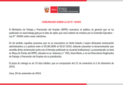 Descargar - Ministerio de Trabajo y Promoci&oacute;n del Empleo